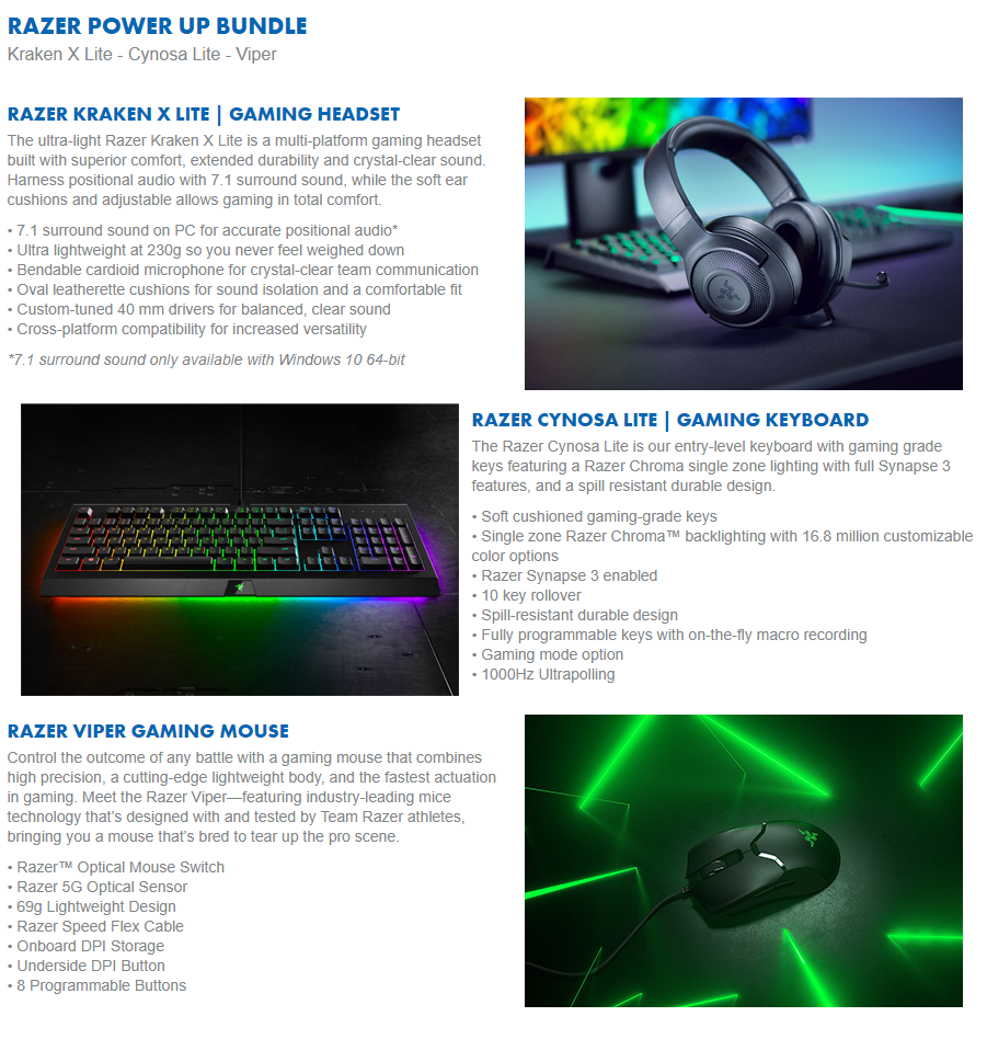 Razer synapse discount kraken x lite